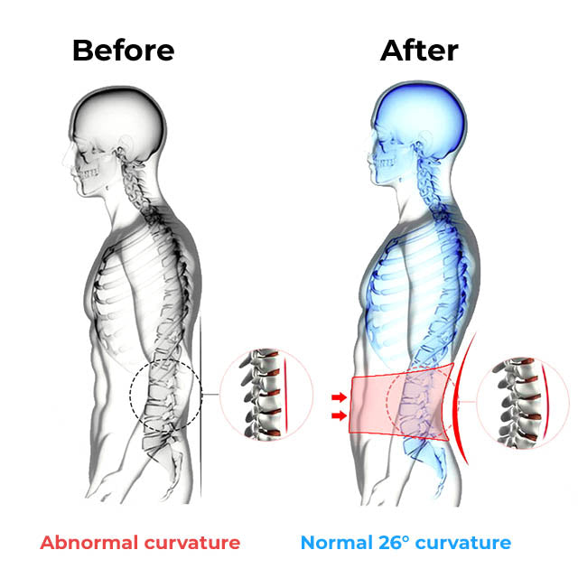 Double Pull Lumbar Lower Back Support Brace
