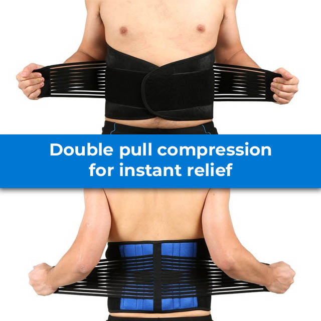 Double Pull Lumbar Lower Back Support Brace