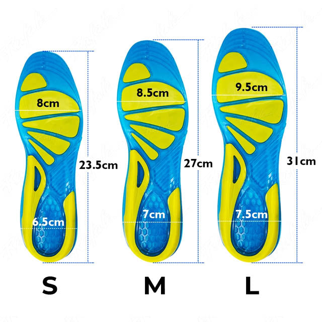 Silicone Non-Slip Gel Sport Shoe Insoles