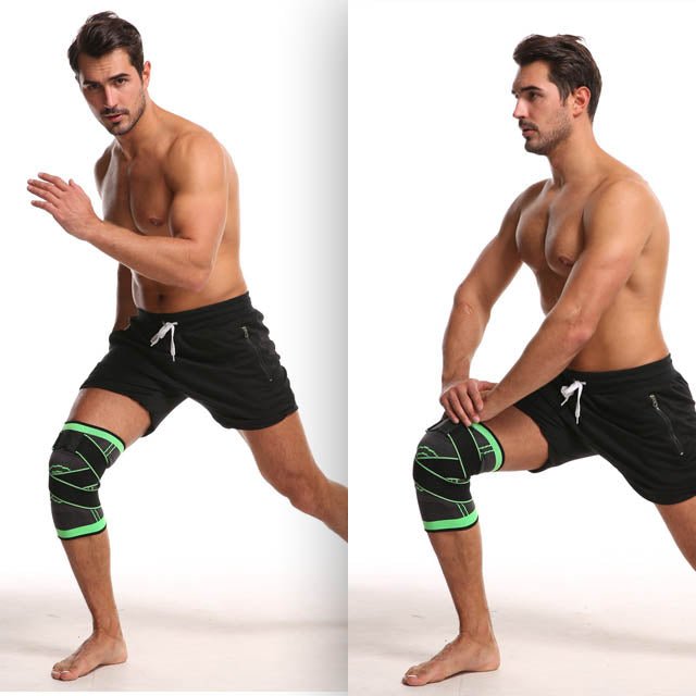 3D Woven Knee Compression Sleeve with Straps - Austier