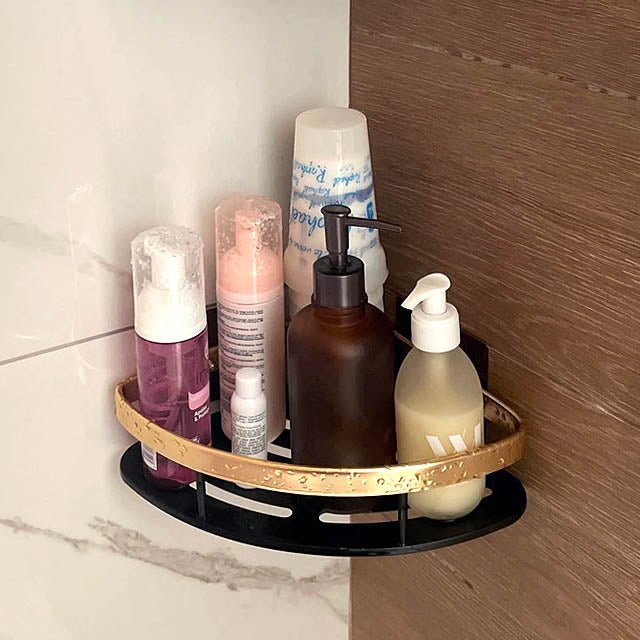 No-Drill Adhesive Shelf - Corner - Austier